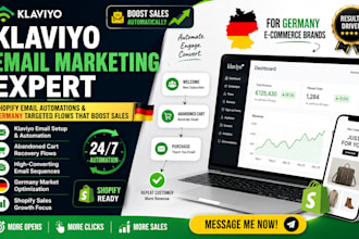 setup klaviyo email marketing, germany klaviyo flows, shopify email automations