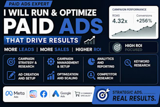 run and optimize instagram ads and facebook ads paid ads for sales and leads