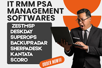 setup IT rmm psa  zestmsp deskday superops backupradar sherpadesk kantata CRM