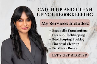 do catch up and clean up your quickbooks or xero bookkeeping very fast
