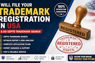 file your trademark registration in USA and do uspto trademark search