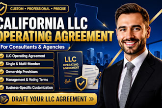 draft california llc operating agreements for consultants and agencies