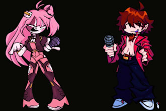 do fnf sprite sheet animation friday night funkin mod music chart chromatic