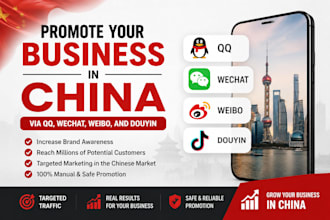 promote your business in china via qq, wechat, weibo