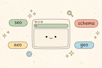 design SEO schema and aeo optimized website that ranks in google and ai search