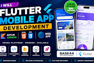 mobile app flutter app development kotlin android ios html css web app