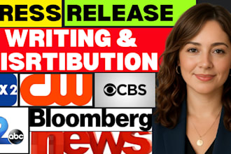 write and distribute press release distribution with social media marketing