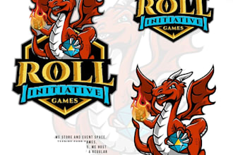 design creative mascot dragon logo for your business