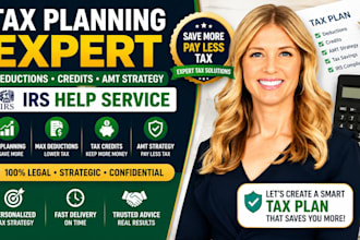 provide US tax planning consultation deductions credits amt strategy irs help