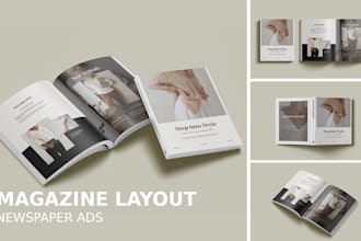 design magazine layout newspaper ad business flyer print ad design web banner