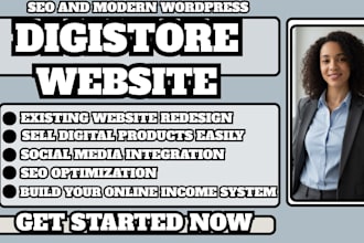 digistore website, digital product website, affiliate website, sales funnel site