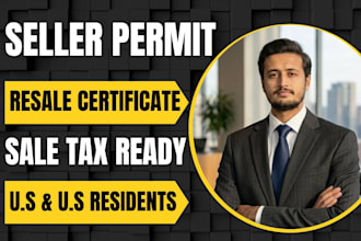 get sales tax permit and resale certificate for US llc