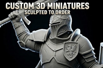 sculpt custom 3d miniature model for tabletop warhammer 40k dnd printing