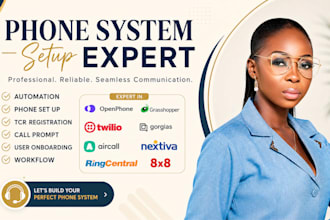 set up ringcentral voip, 3cx, asterisk, nextiva, a2p 10dlc