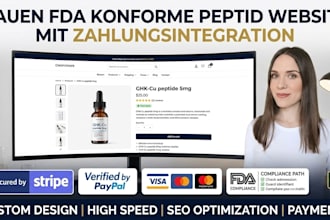 bauen fda konforme peptid website mit zahlungsintegration erstellen
