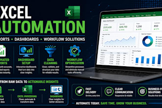 automate excel reports, sql analysis and python workflows