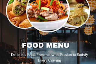 design an editable canva restaurant flyer