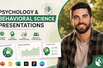 do behavioral science PPT design, psychology research slides, presentation deck
