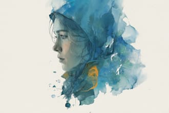 draw digital watercolor illustration
