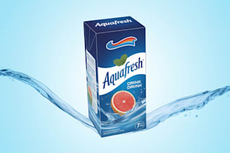 design creative box, pouch and label packaging design