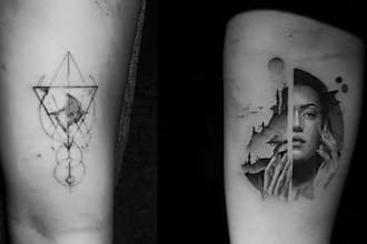 create a minimalist tattoo design for you