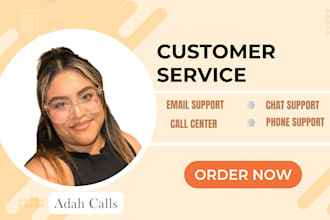 do customer service, call center agent and live chat support