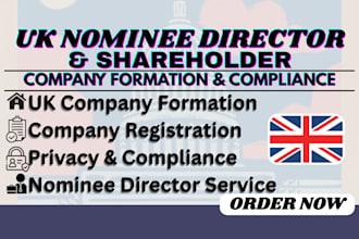 be your UK nominee director and shareholder for company formation and compliance