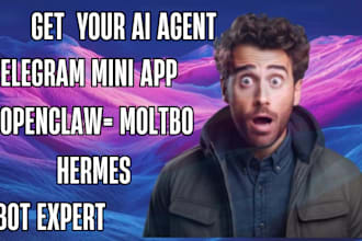 build telegram mini app, mini token game,  bot integrated with open claw, dap