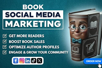be your professional author social media manager for book promotion and sales