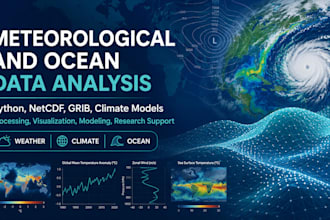 process and visualize meteorology and ocean data with python