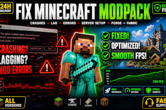 create fix optimize minecraft modpack server setup convert forge mod to fabric