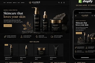skincare shopify store skincare website beauty shopify store beauty website