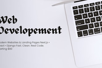 build a fast modern landing page using next and react