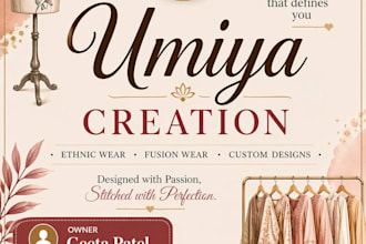 design promotional posters and write captions