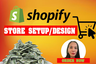 build shopify store setup, shopify store design, shopify website design
