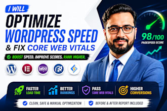 optimize wordpress speed and fix core web vitals pagespeed score