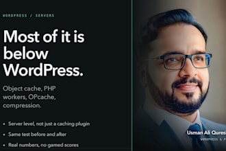 speed up wordpress with server side caching, redis and core web vitals