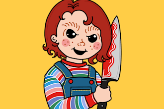 do creepy and cute illustrations