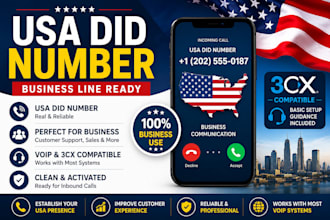 setup usa did numbers, sip trunks with 3cx setup