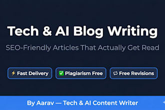 write engaging tech and ai blog posts for your website