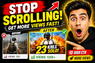 design high converting youtube thumbnails fast