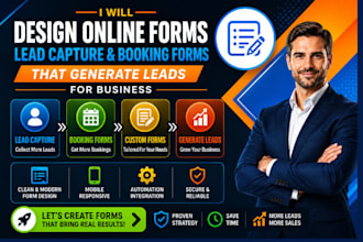 design online forms lead capture booking forms that generate leads for business