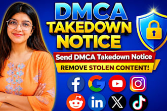 do dmca takedown defaming copyright infrigements legal remove negative listings