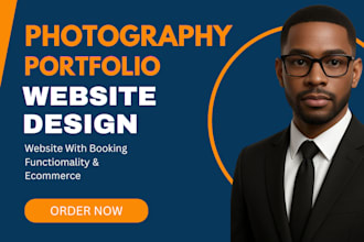 design a photography website portfolio website online booking