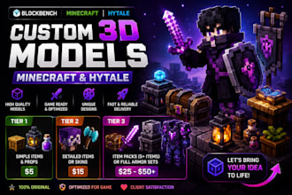 create models and textures for hytale