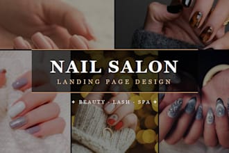 build a page for your beauty salon, nail salon eyelash salon