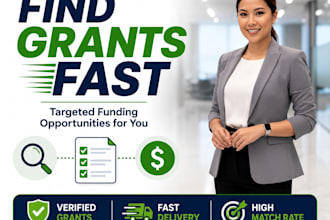be your grant finder and deliver targeted grants research list