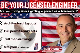 united states licensed engineer,full permit set,garage conversion,beam layout