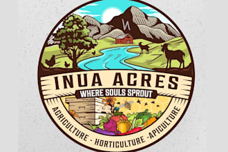 design creative agricultural farm goat logo