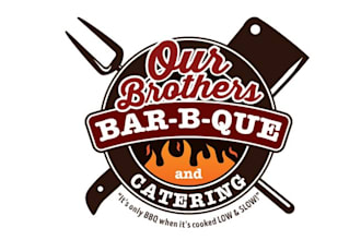 design butcher catering food restaurant logo